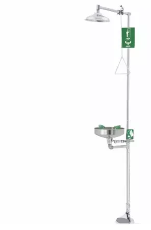 Chuveiro Lava-olhos De Emergência Chuveiro De Segurança Inox