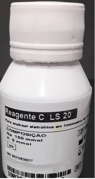 SOLUÇÃO PADRÃO SÓDIO E POTÁSSIO FOTOMETRO CELM FC - C LS20